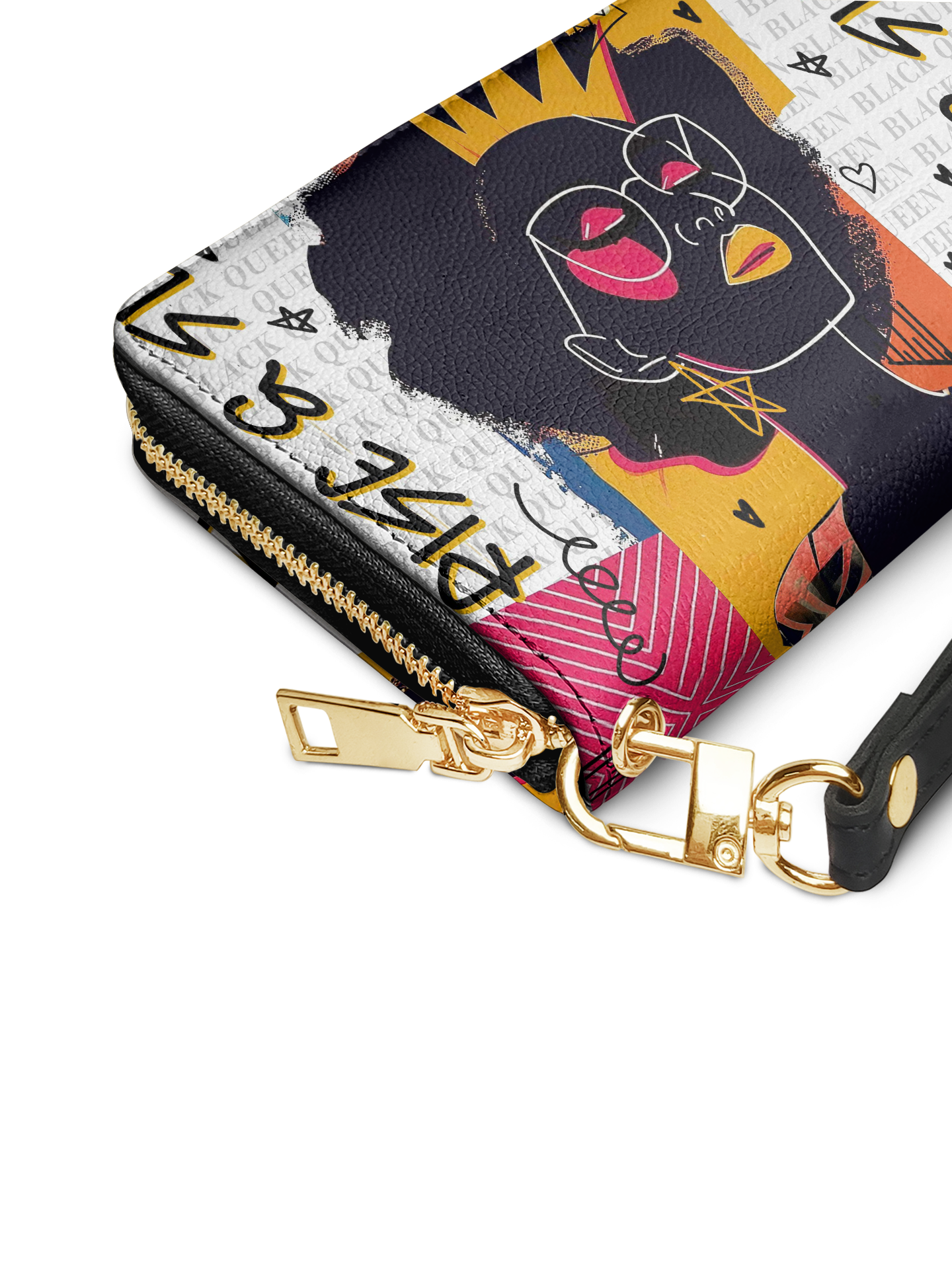 Rise & Slay - "Aina" White Graffiti Wallet