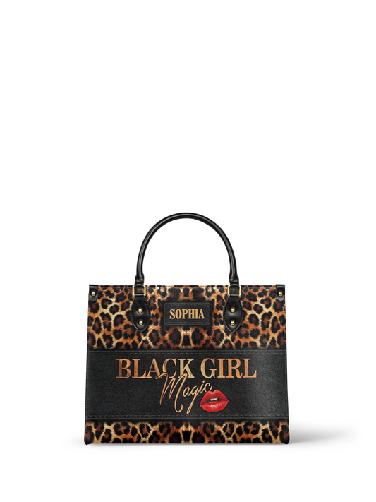 Black Girl Magic Leather Bag