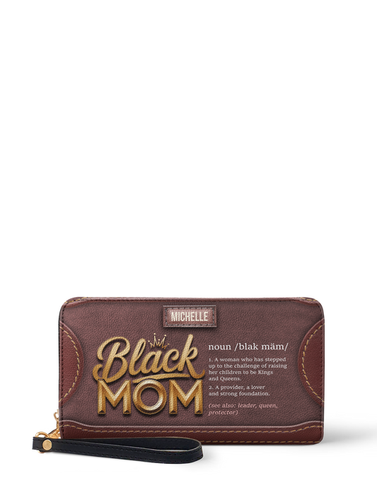 Black Woman Noun Brown Wallet