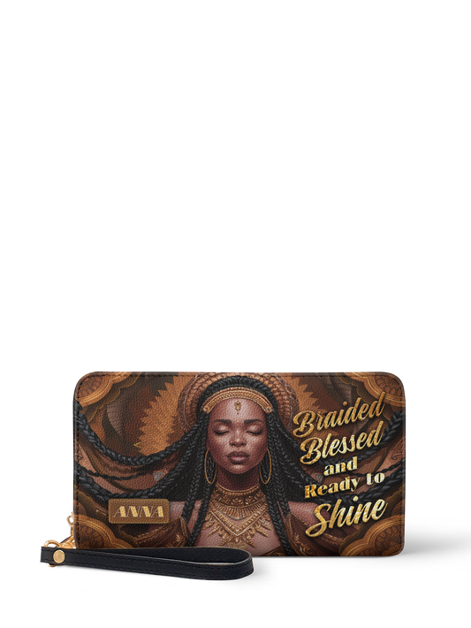 Braided Blessed And Ready To Shine Wallet