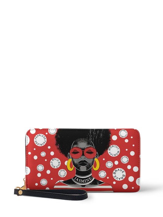 The Essence - "Fahari" Red Polka-dot Wallet