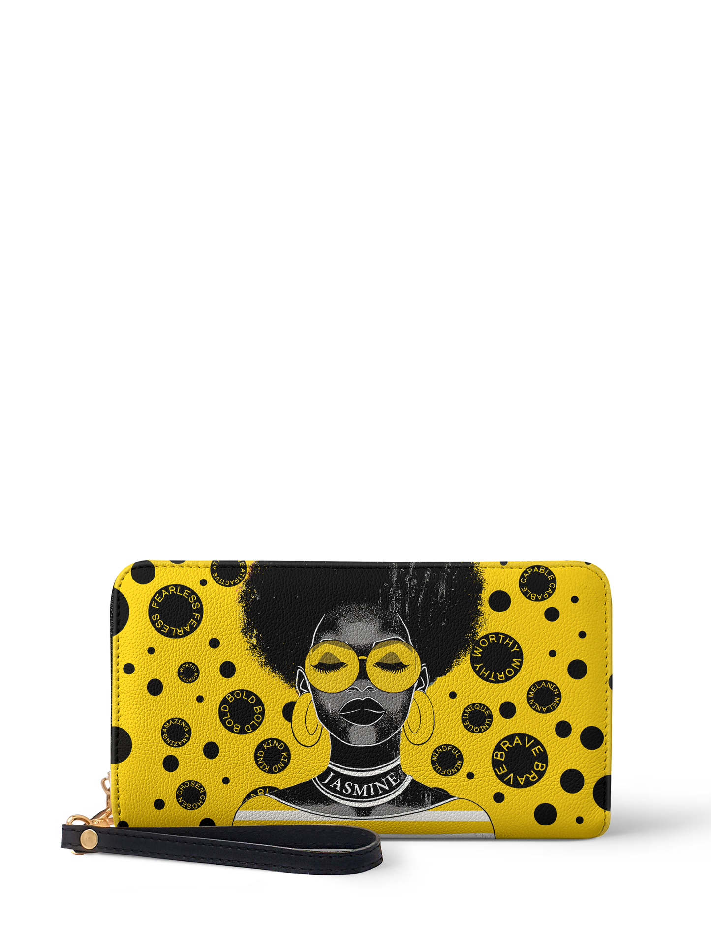 🎁 The Essence - "Fahari" Yellow Polka-dot Wallet (100% off)