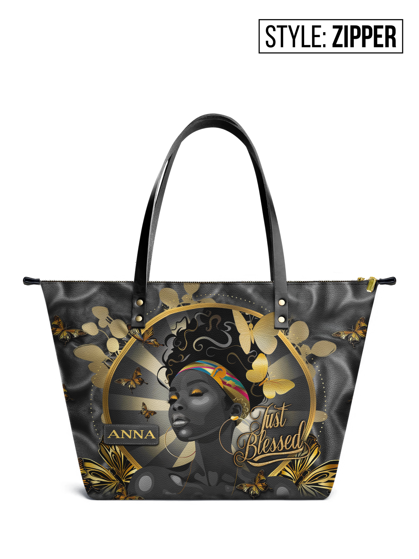 Just Blessed NNRZ03106177PP Leather Tote Bag  Zodiora