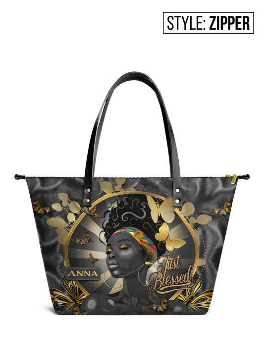 Just Blessed NNRZ03106177PP Leather Tote Bag  Zodiora