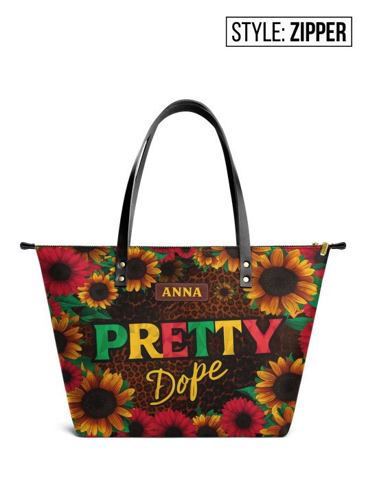 Pretty Dope NNRZ10108248BL Leather Tote Bag