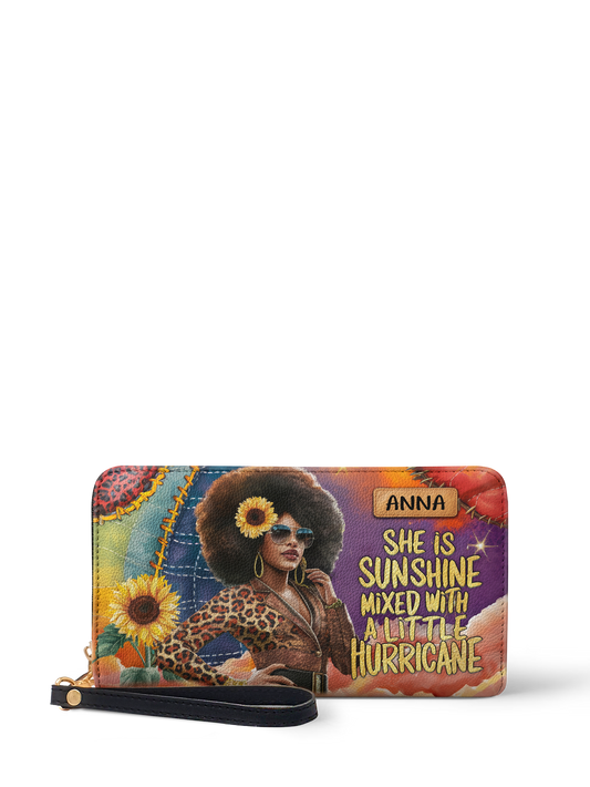 She Is Sunshine Mixed With A Little Hurricane Wallet