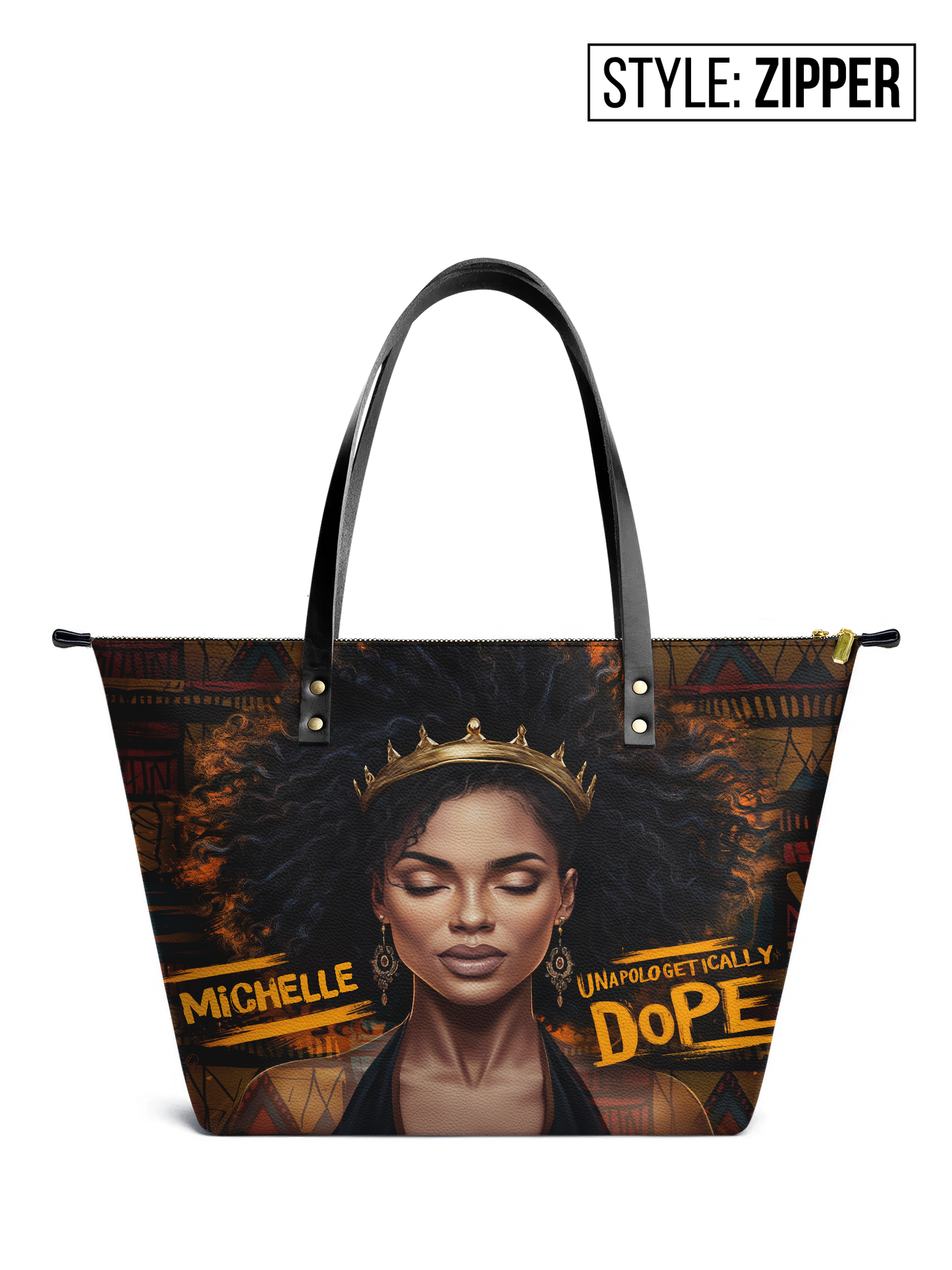 Unapologetically Dope Leather Tote Bag