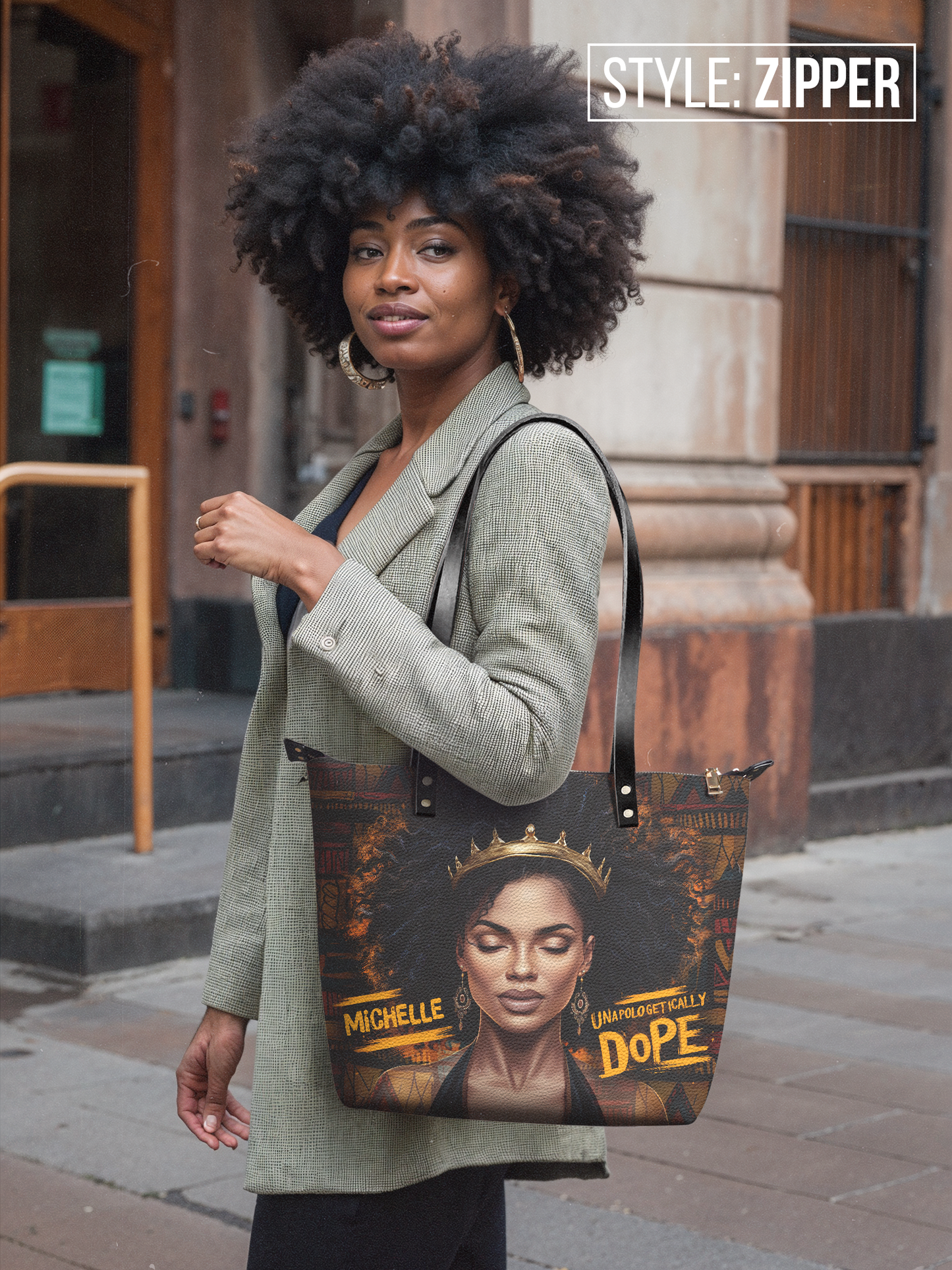 Unapologetically Dope Leather Tote Bag