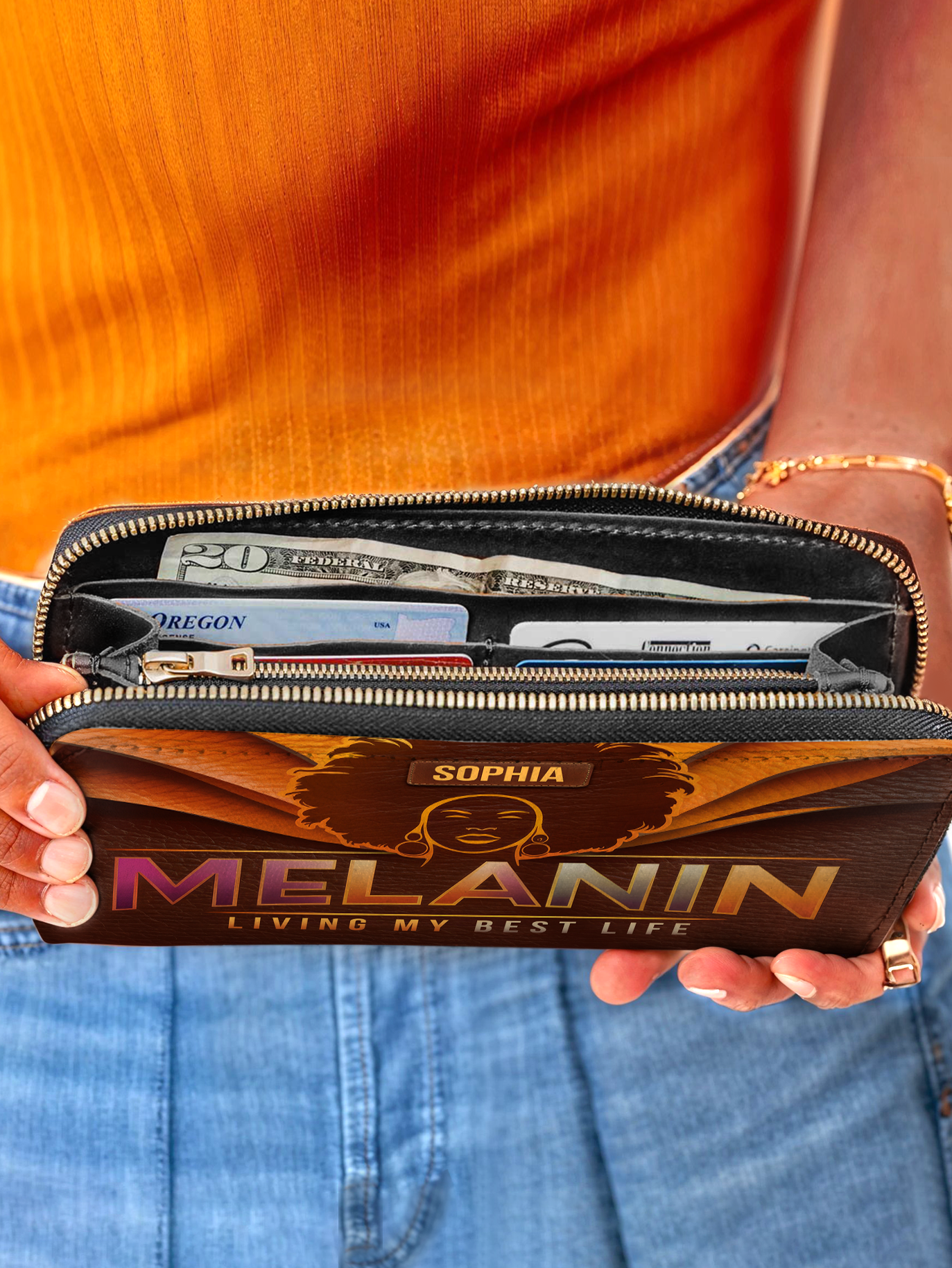 Melanin Living My Best Life Wallet