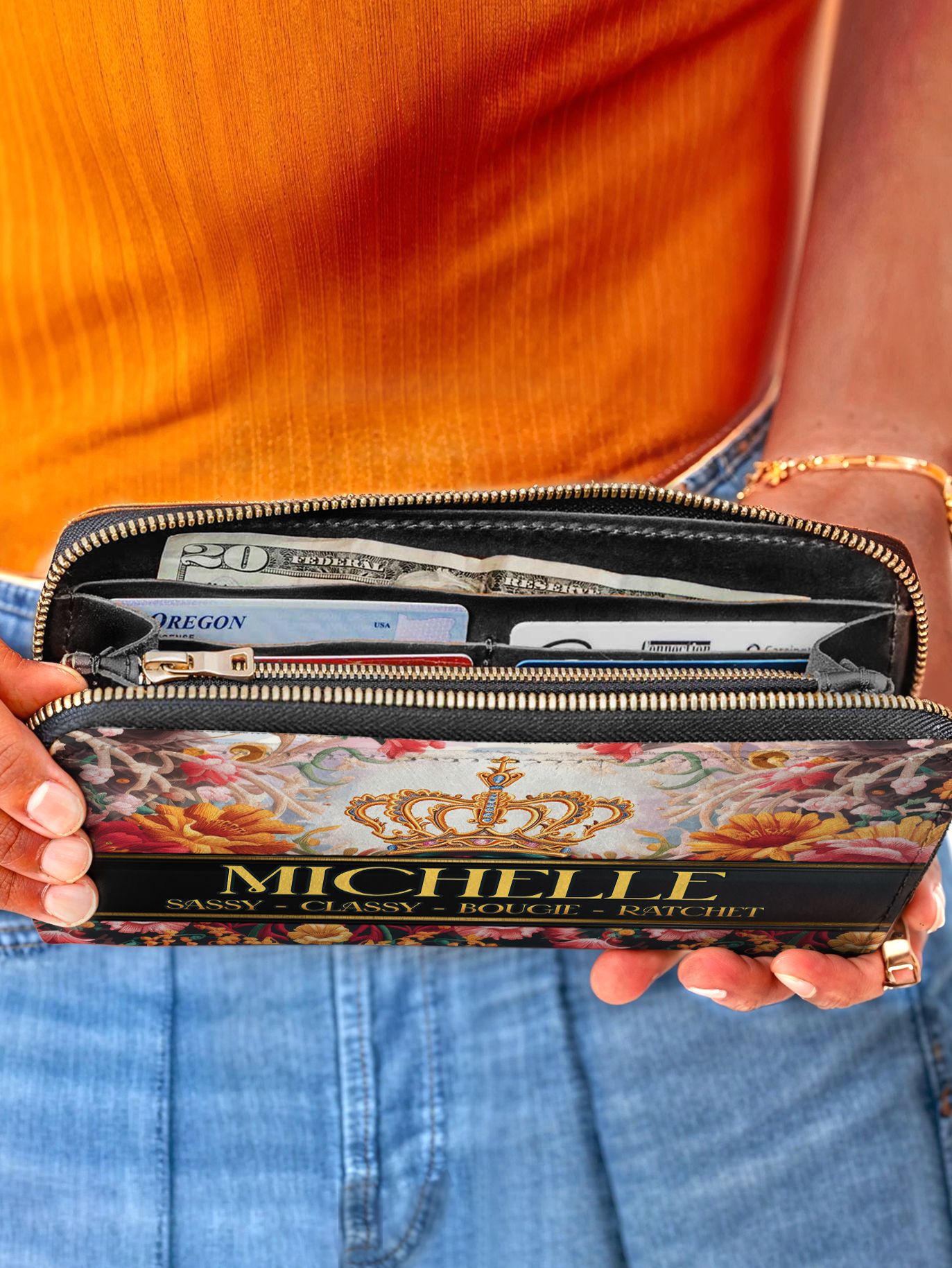 Sassy Classy Bougie Ratchet Wallet